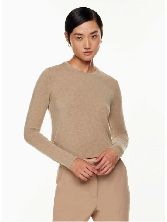 Babaton Tops - Women's Babaton Long Sleeve Tee M Brown